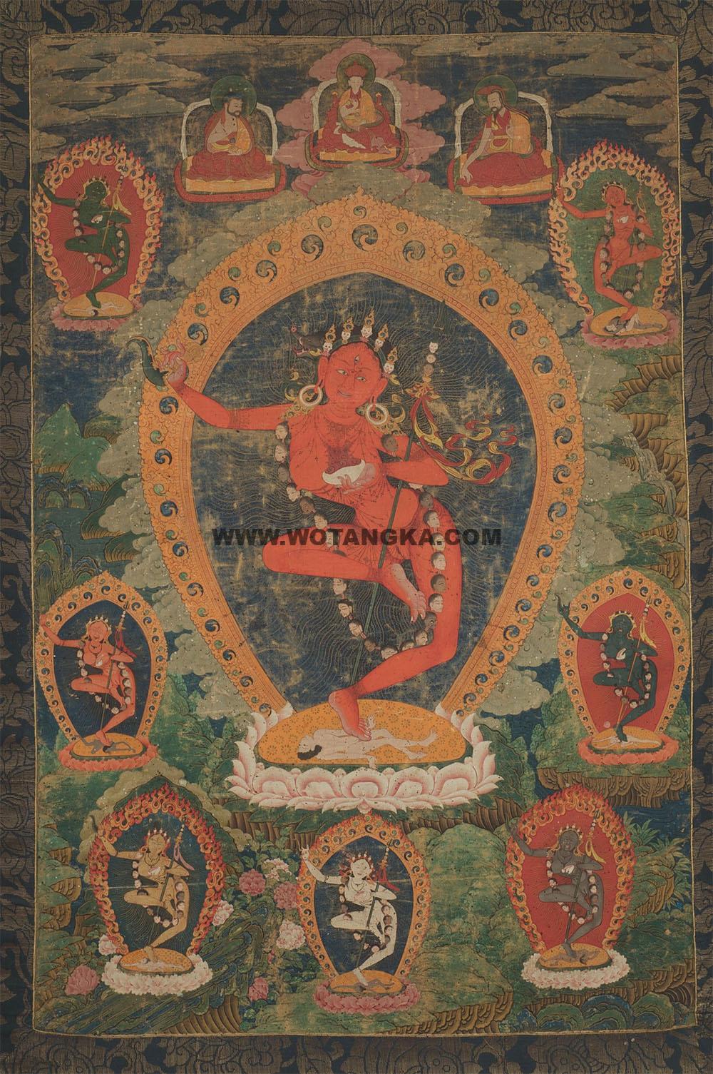 沃唐卡编号AC75834：金刚亥母