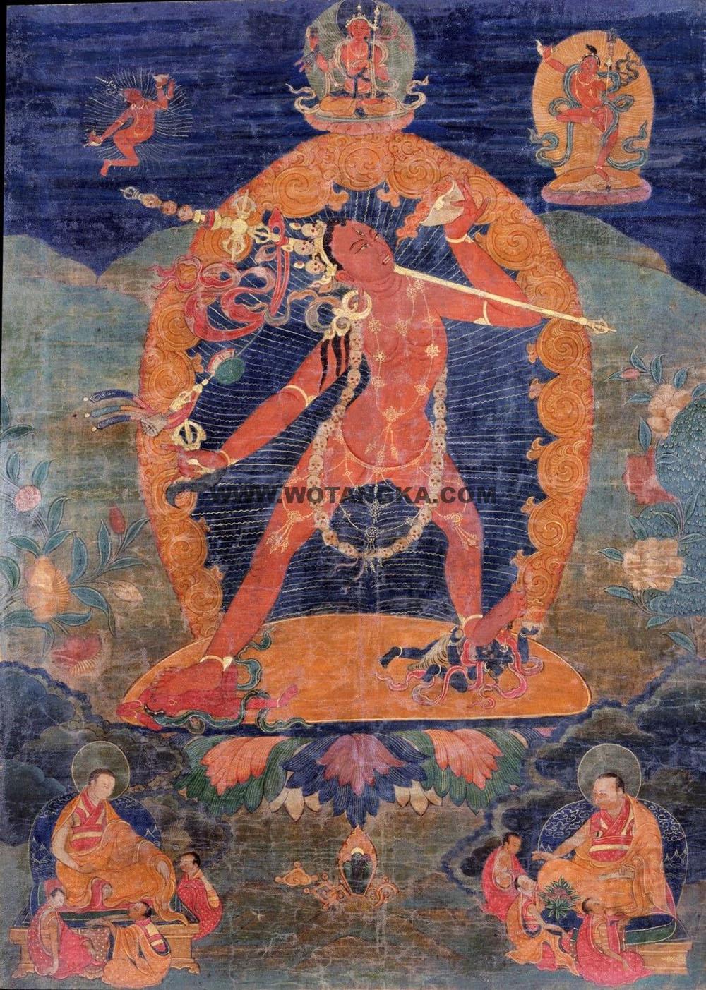 沃唐卡编号AC76549：那若空行母