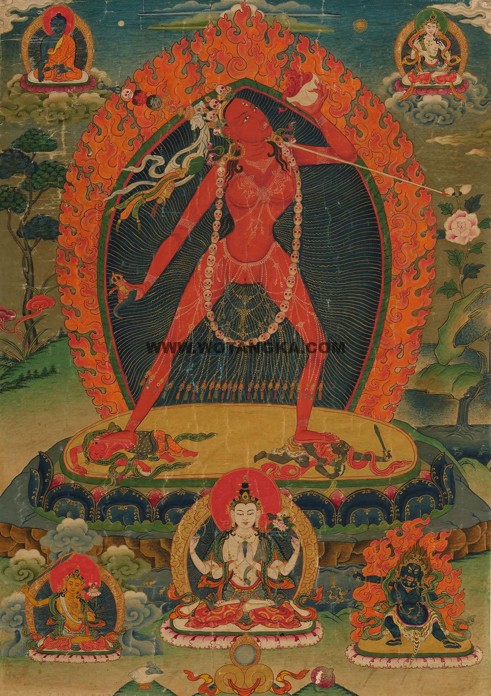 沃唐卡编号AC78251：那洛空行母