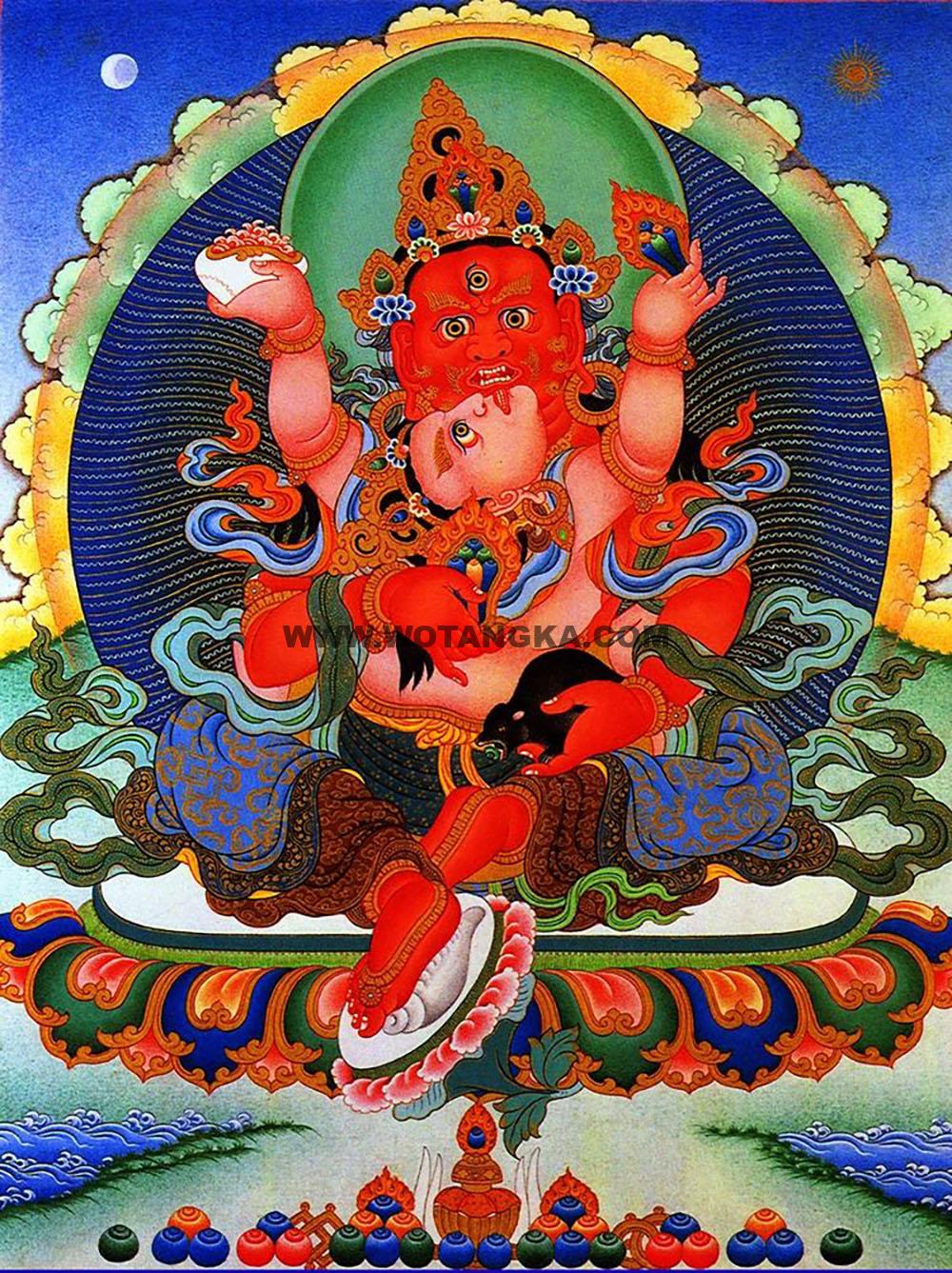 沃唐卡编号AC81265：红财神