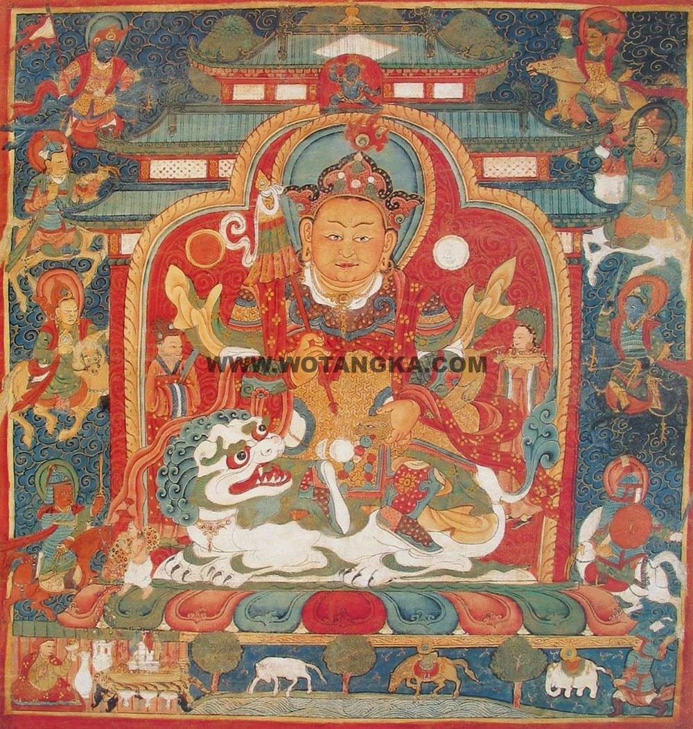 沃唐卡编号AC83952：财宝天王