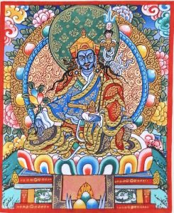 编号118-3276895：彩绘小唐卡-莲花生大士·药王莲师（长方形·5*4CM左右）