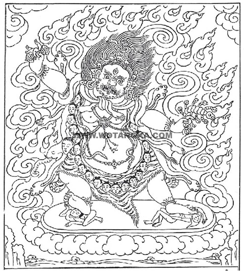 沃唐卡编号AC12693:忿怒莲师