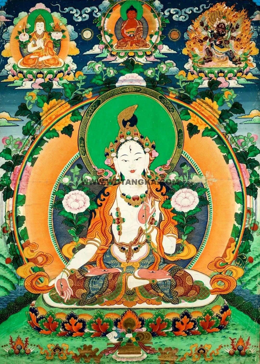 沃唐卡编号AC13456：白度母