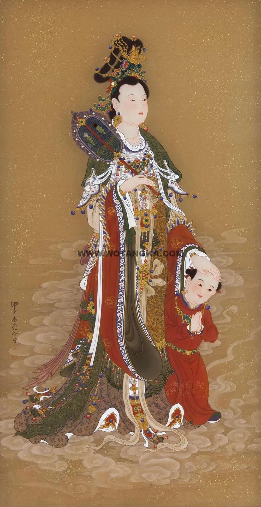 沃唐卡编号AC15323：鬼子母菩萨