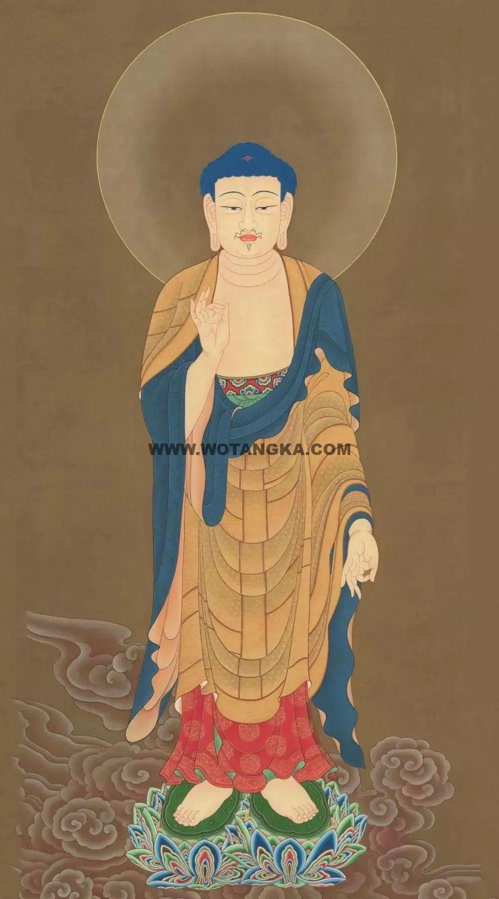 沃唐卡编号AC16547：阿弥陀佛