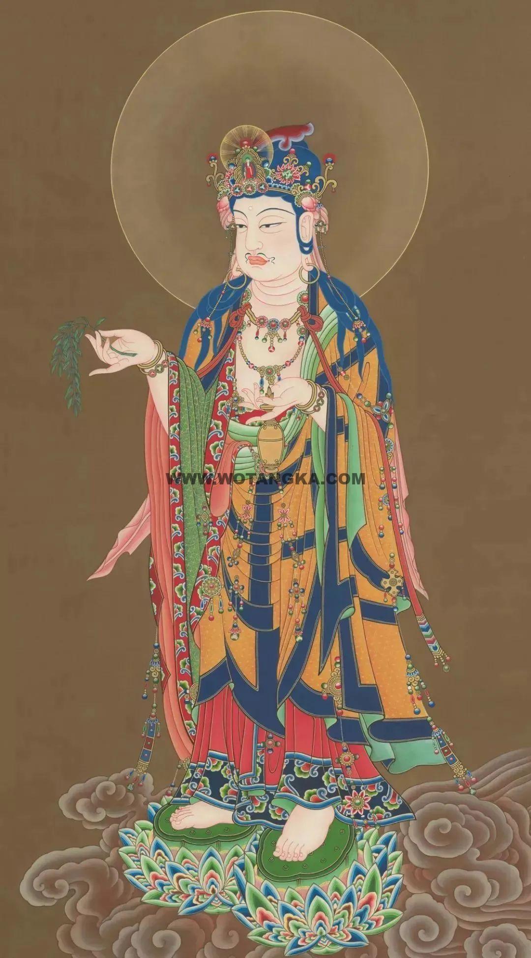 沃唐卡编号AC20186：大势至菩萨