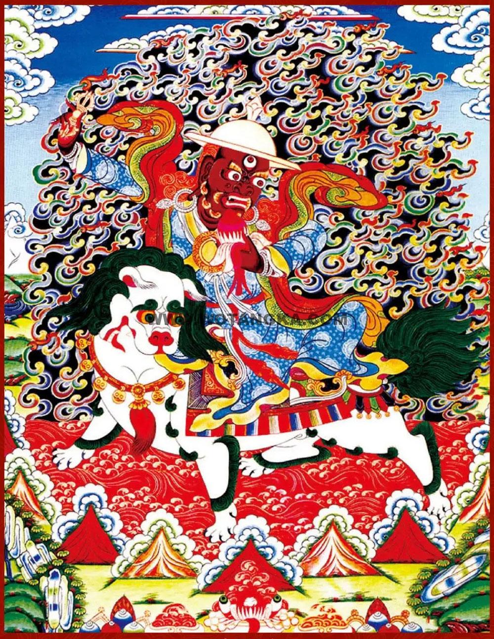 沃唐卡编号AC23664：具誓善金刚