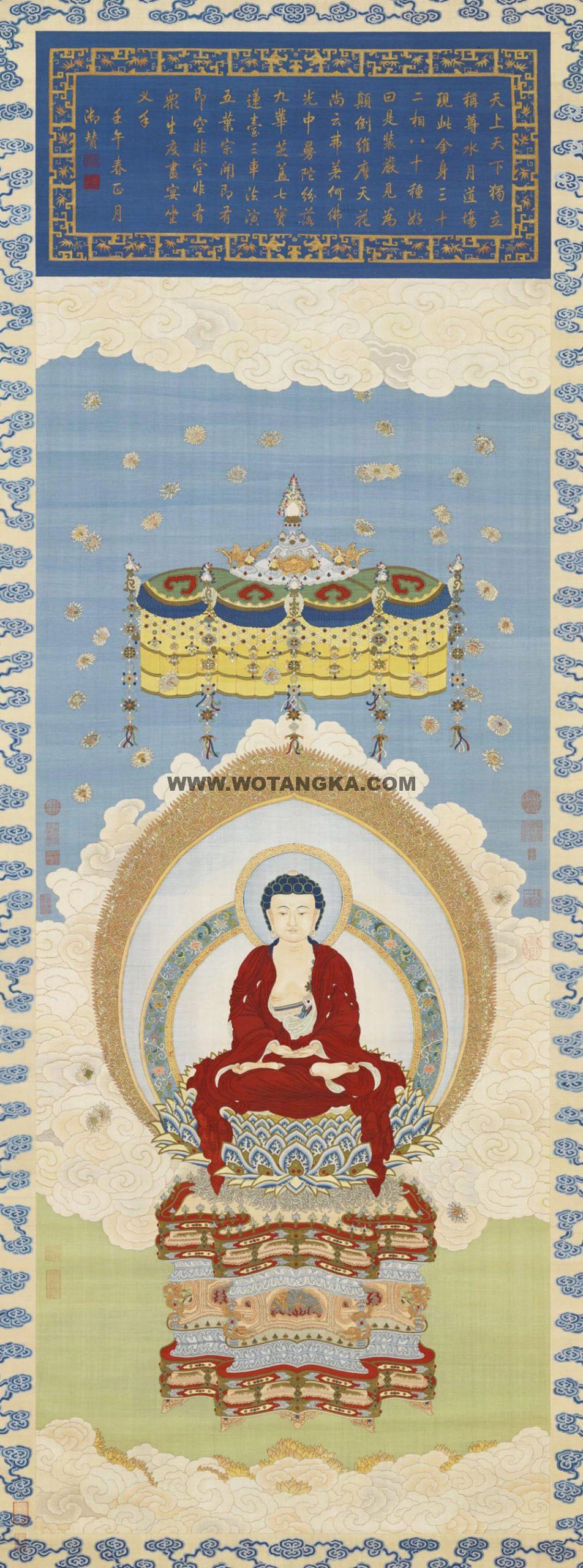沃唐卡编号AC23691：释迦牟尼佛