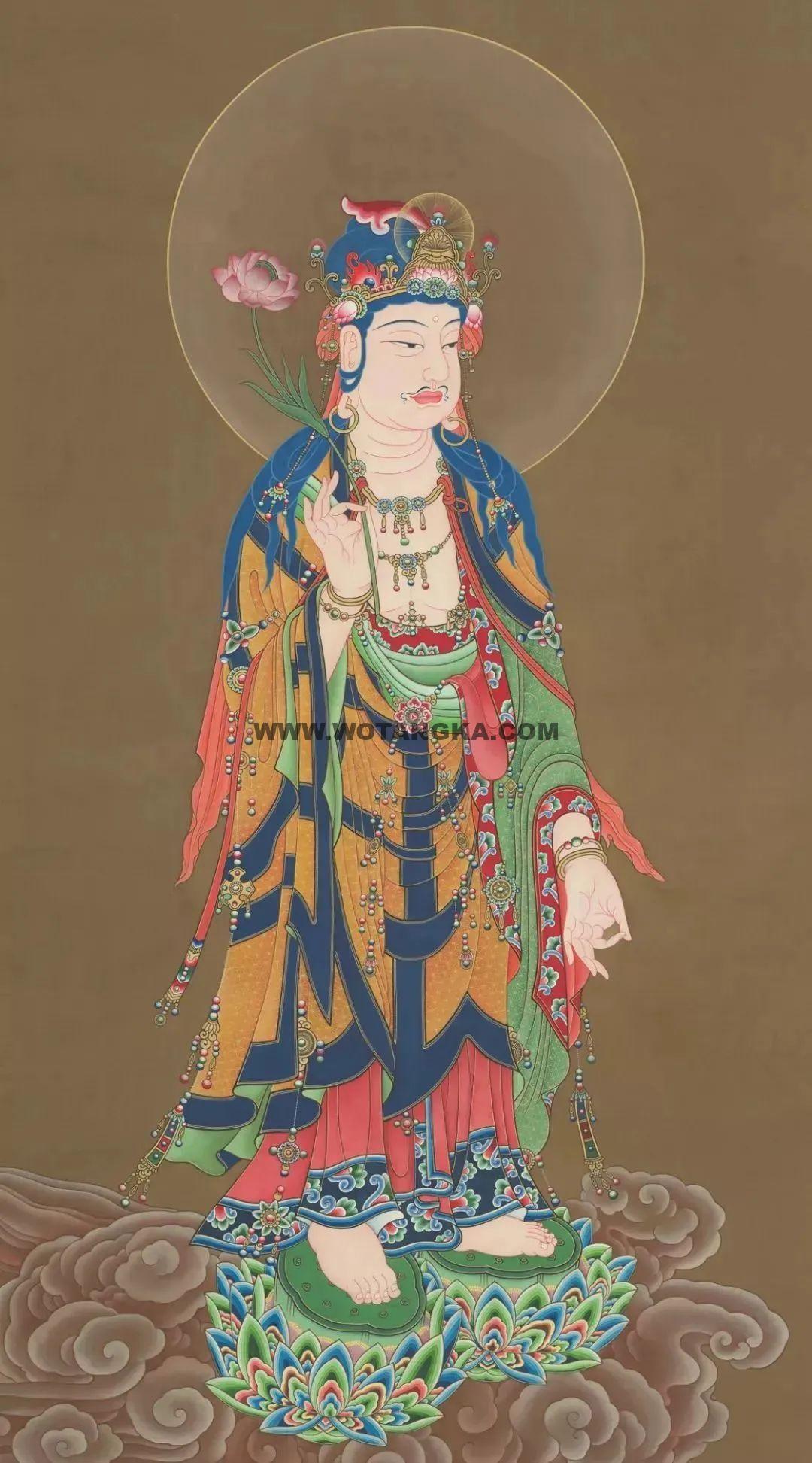 沃唐卡编号AC23786：观世音菩萨