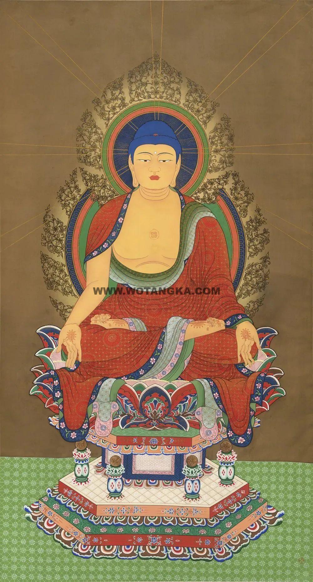 沃唐卡编号AC32197：十二光如来·清净光佛