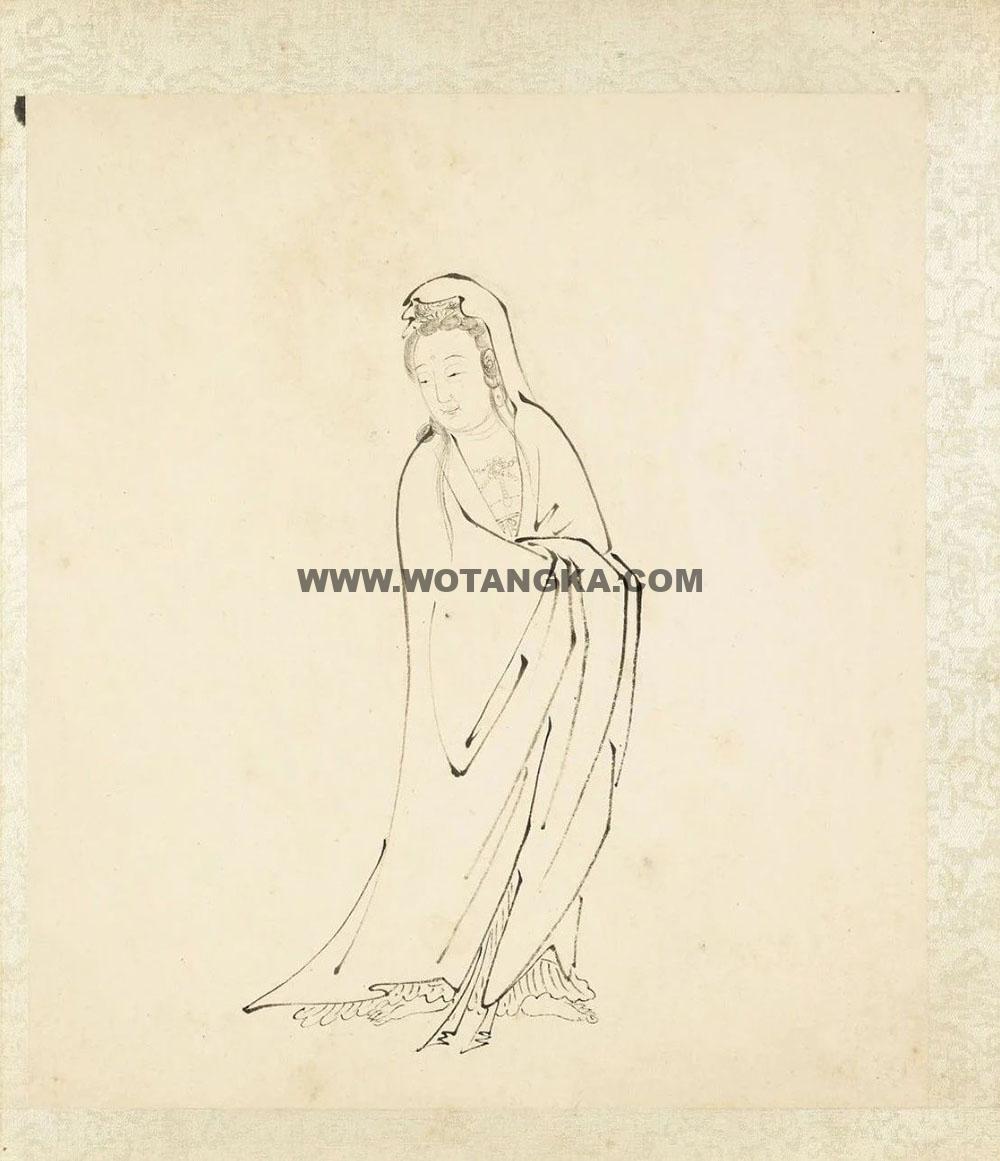 沃唐卡编号AC34595：观音大士