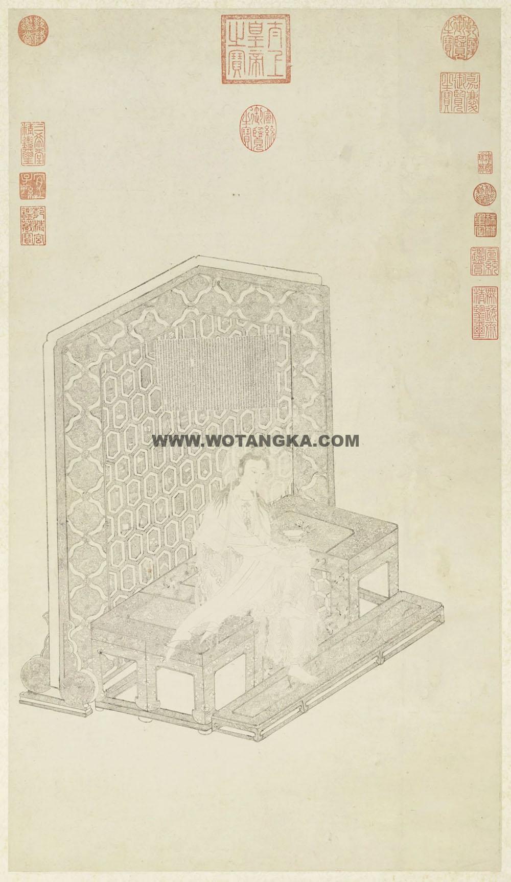 沃唐卡编号AC35265：观音大士