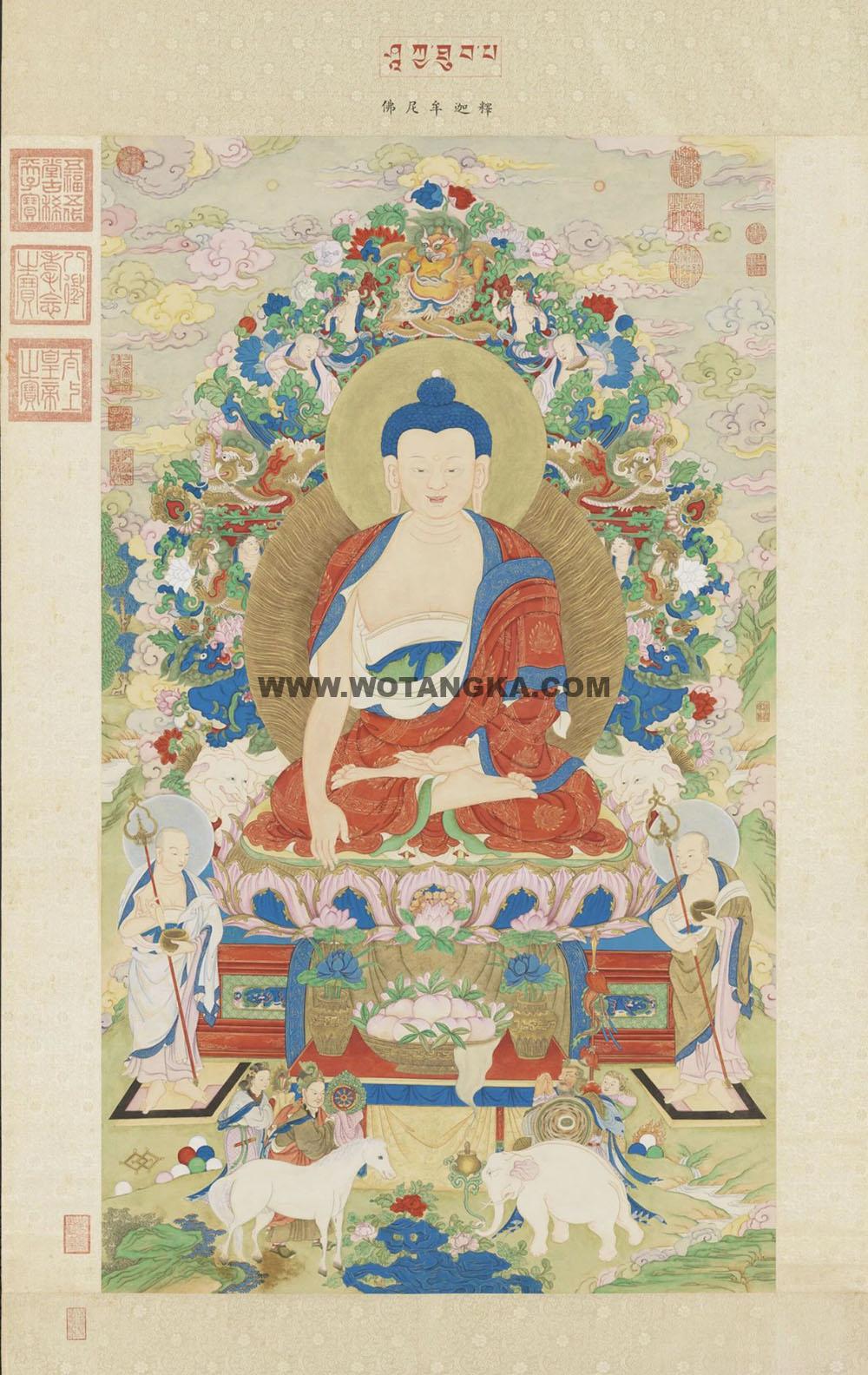 沃唐卡编号AC41252：释迦牟尼佛