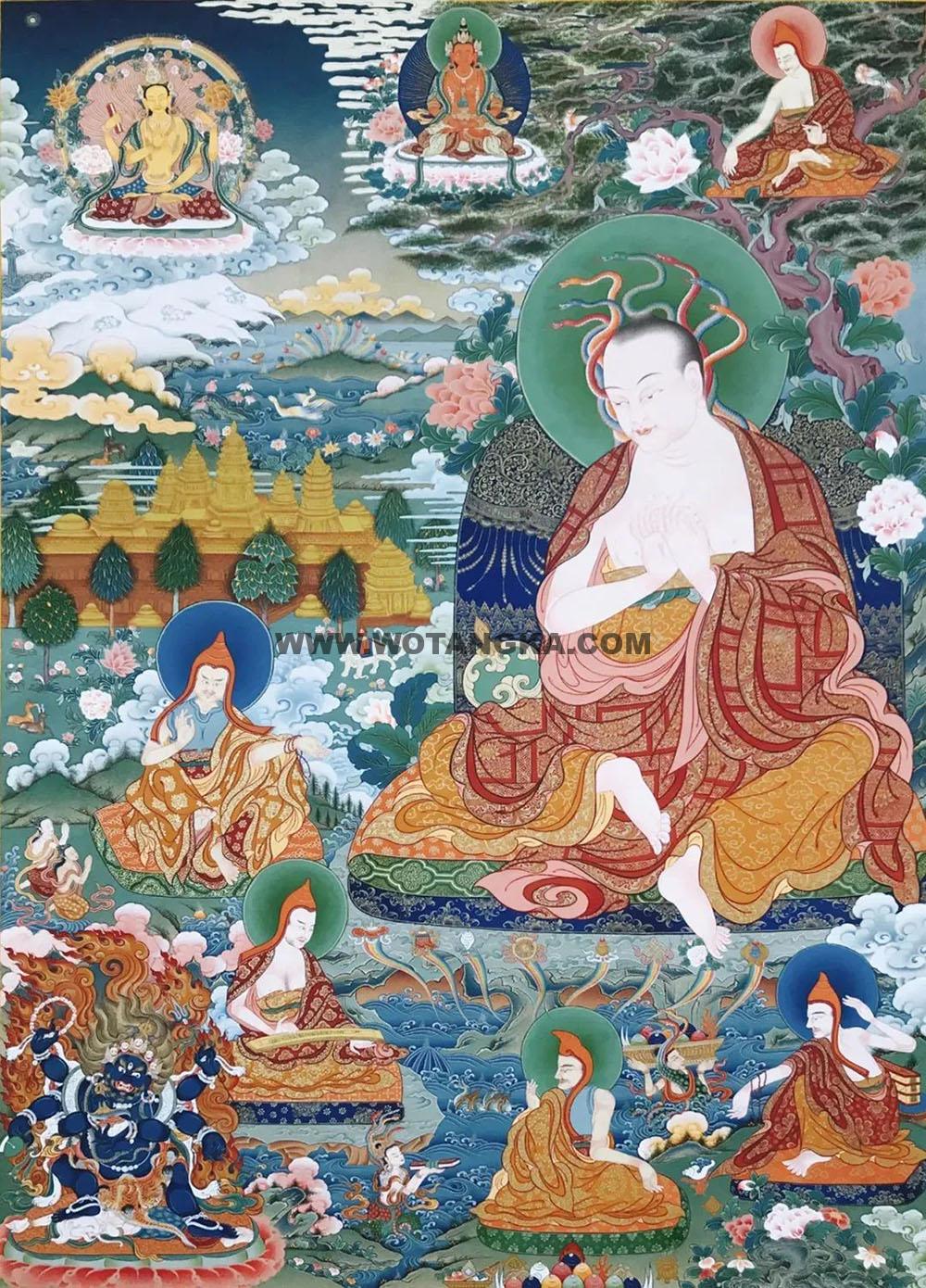 沃唐卡编号AC53174：龙树菩萨
