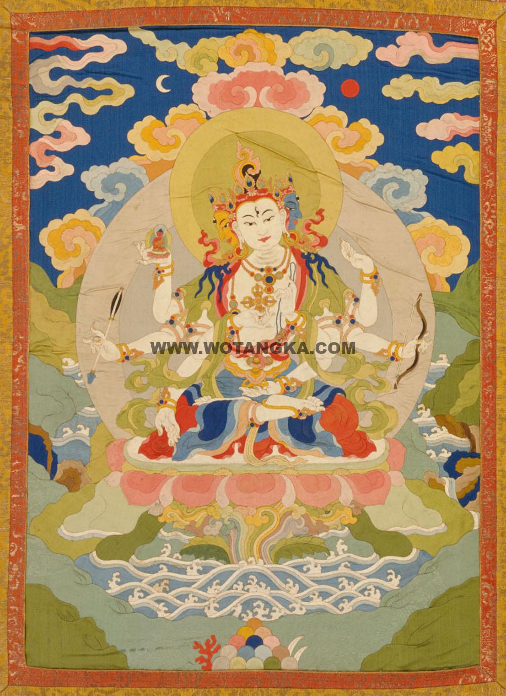 沃唐卡编号AC54689：尊胜佛母