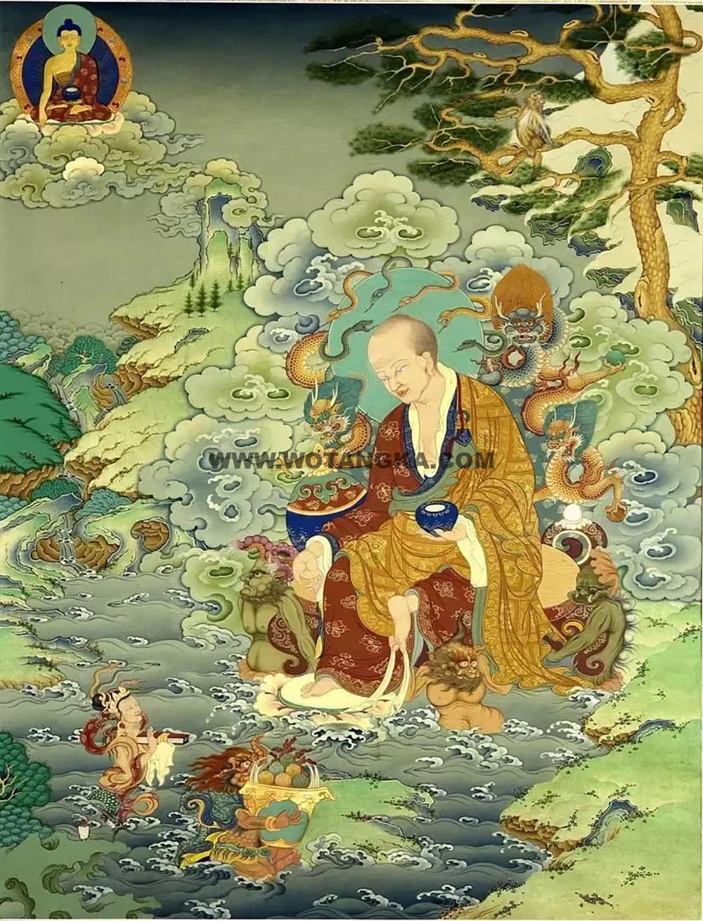 沃唐卡编号AC57342：龙树菩萨