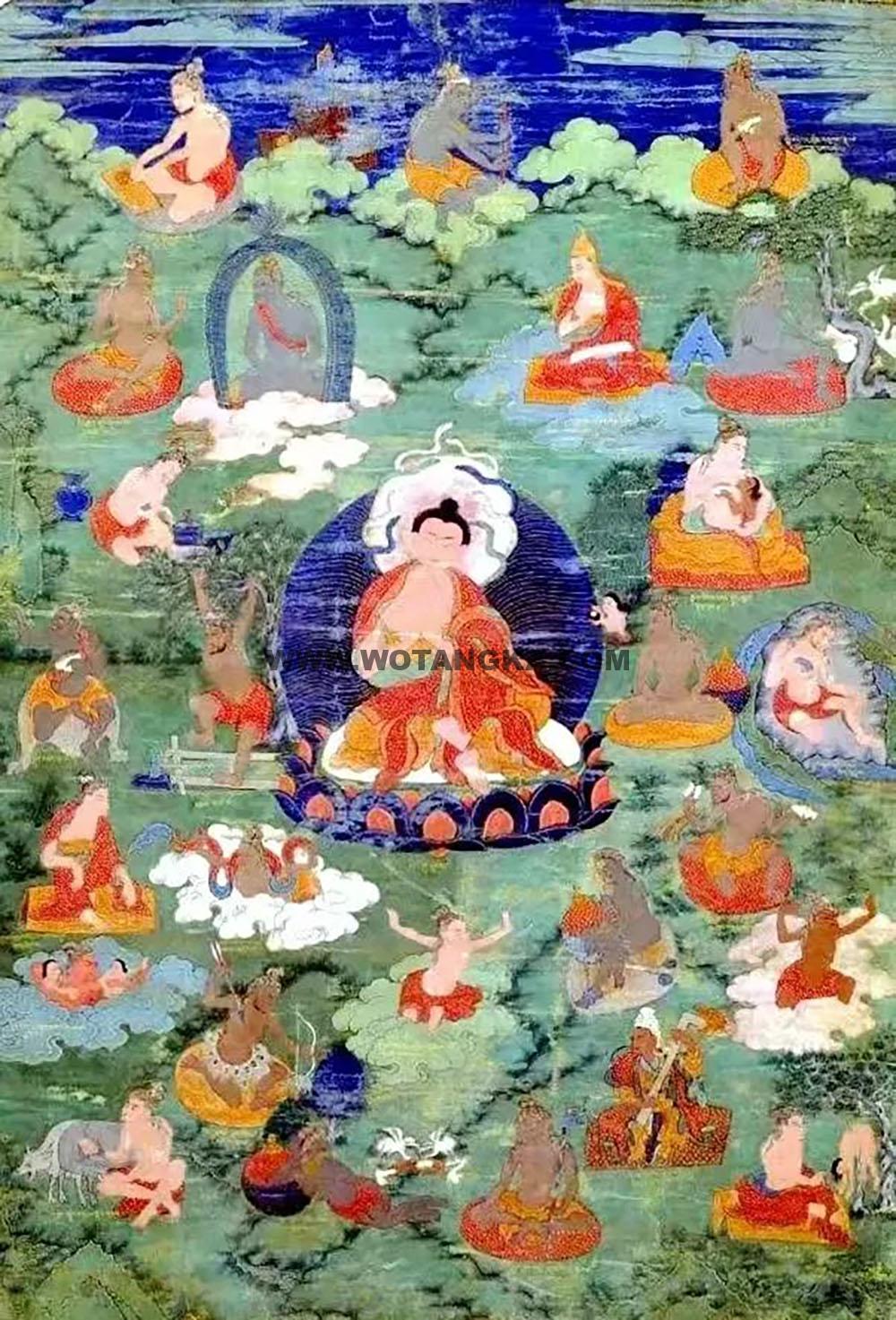 沃唐卡编号AC57439：龙树菩萨