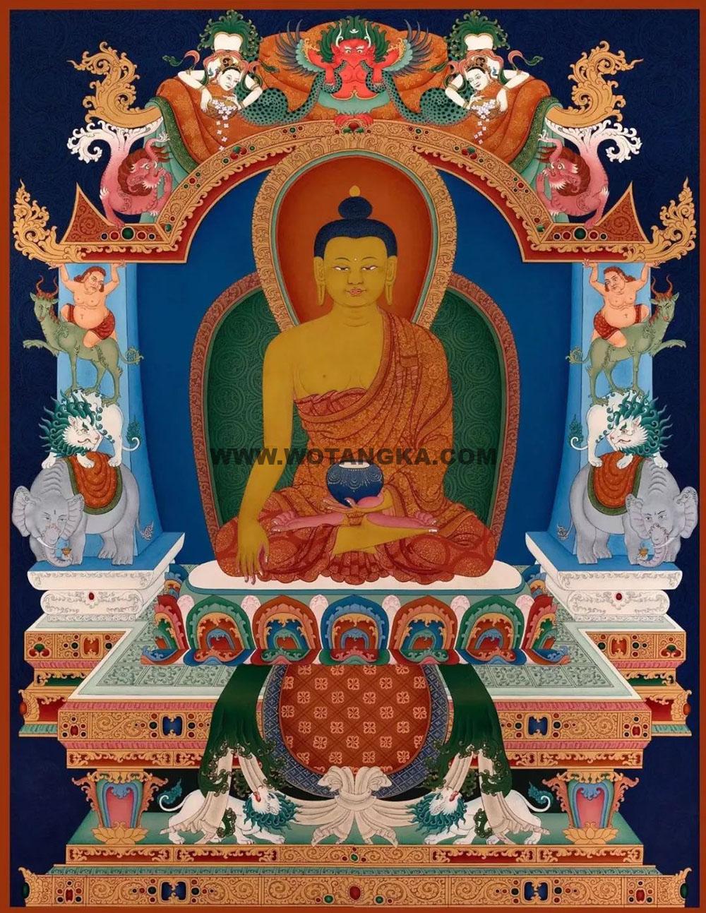 沃唐卡编号AC58634：释迦牟尼佛