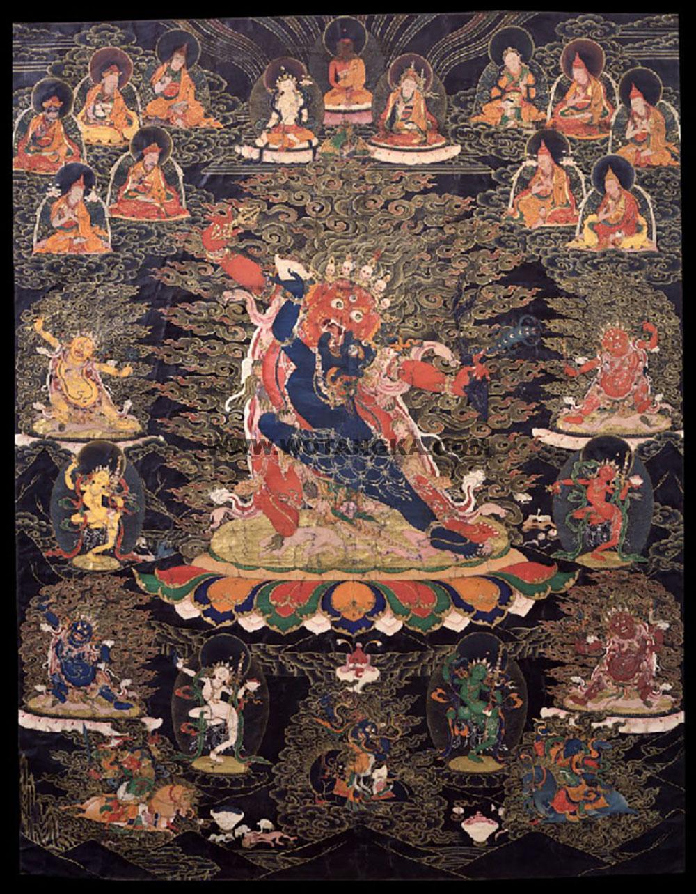 沃唐卡编号AC61230：忿怒莲师