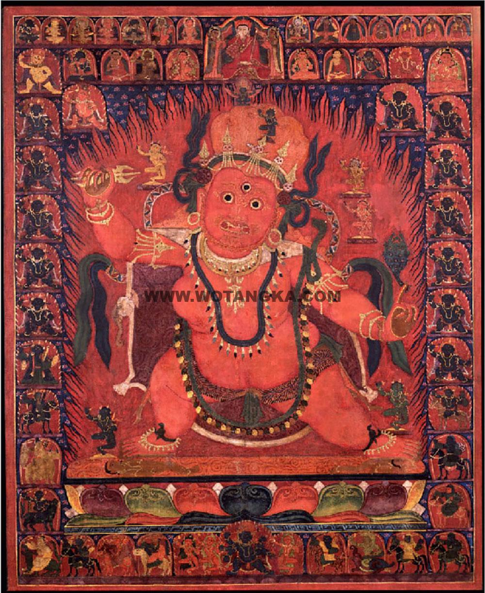 沃唐卡编号AC62389:忿怒莲师