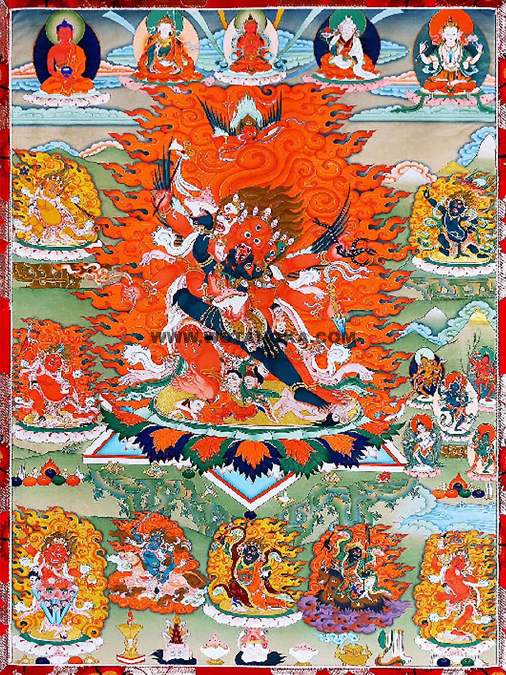 沃唐卡编号AC63852：忿怒莲师