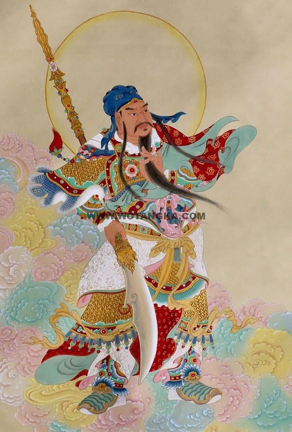 沃唐卡编号AC68231：伽蓝菩萨