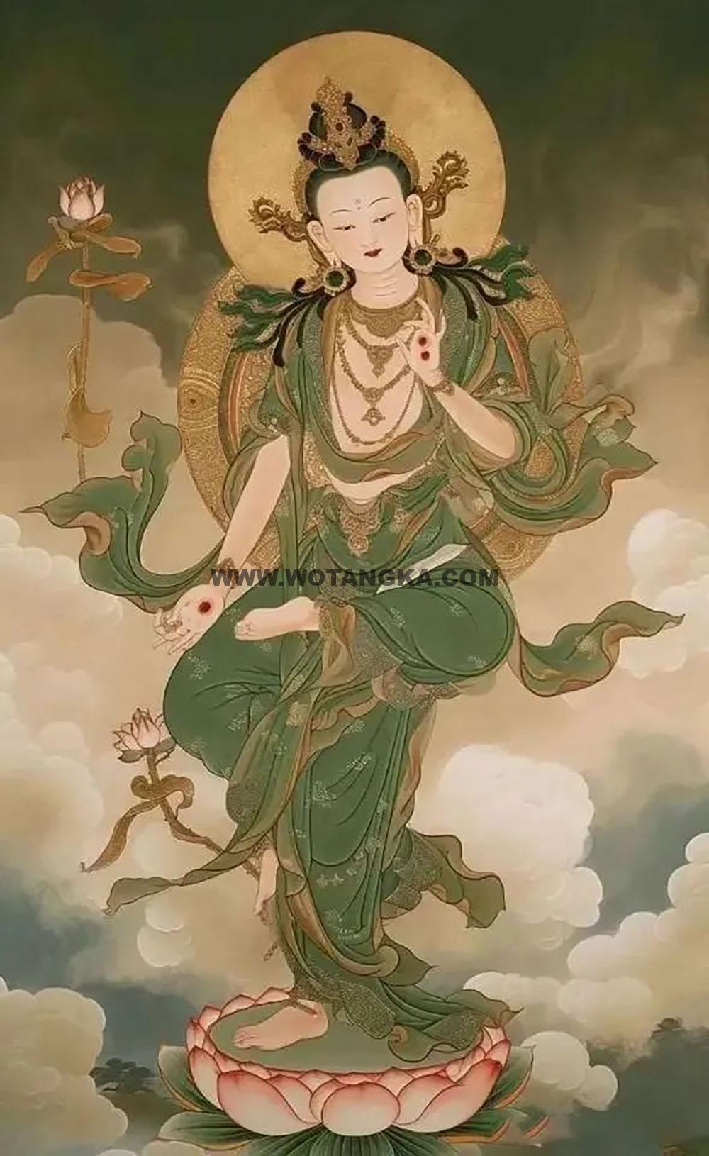 沃唐卡编号AC69375：观音菩萨