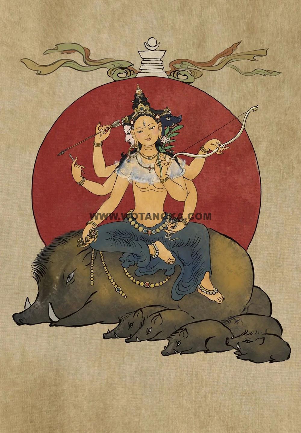 沃唐卡编号AC69732：摩利支天