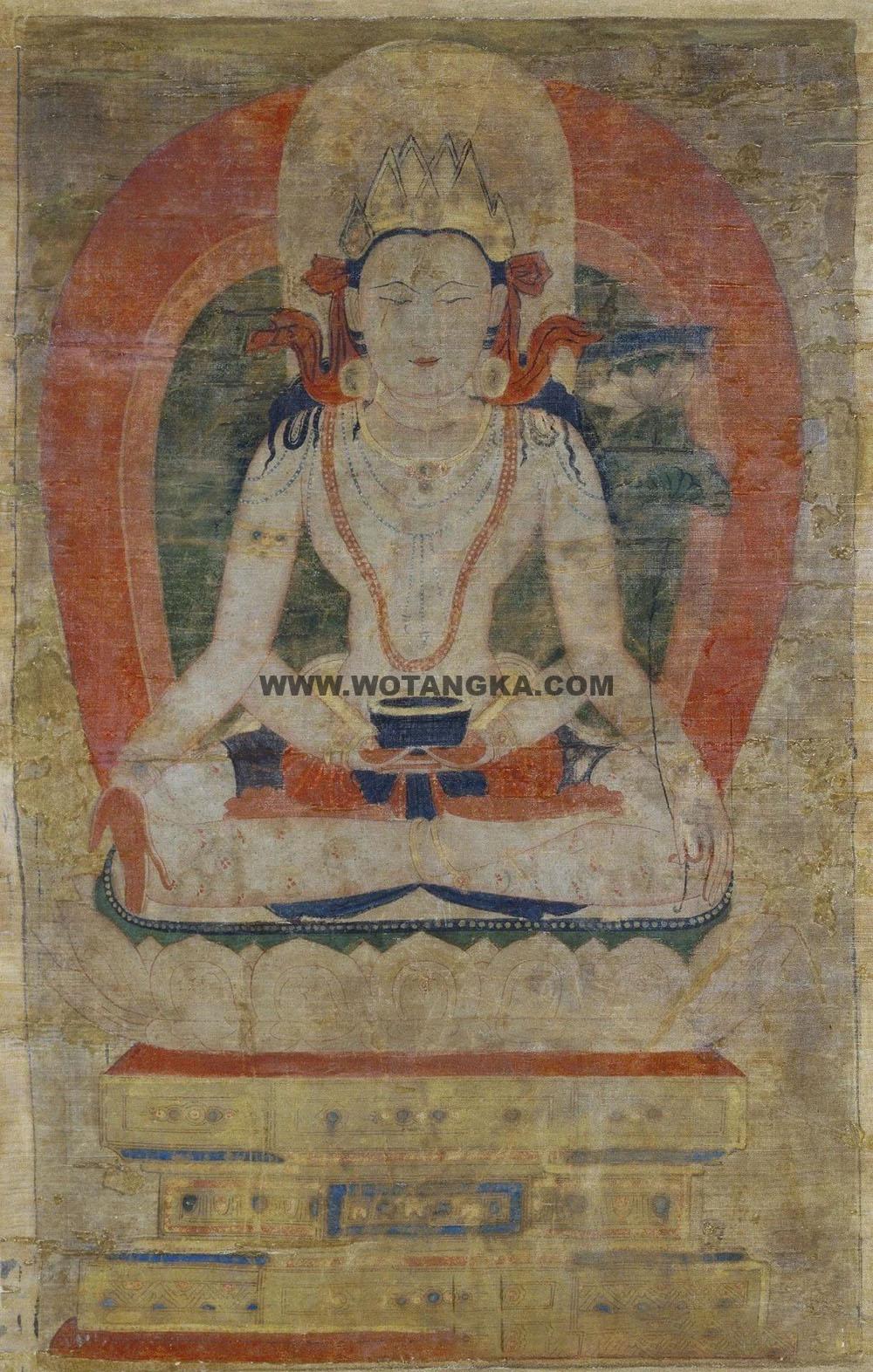 沃唐卡编号AC69750：准提佛母