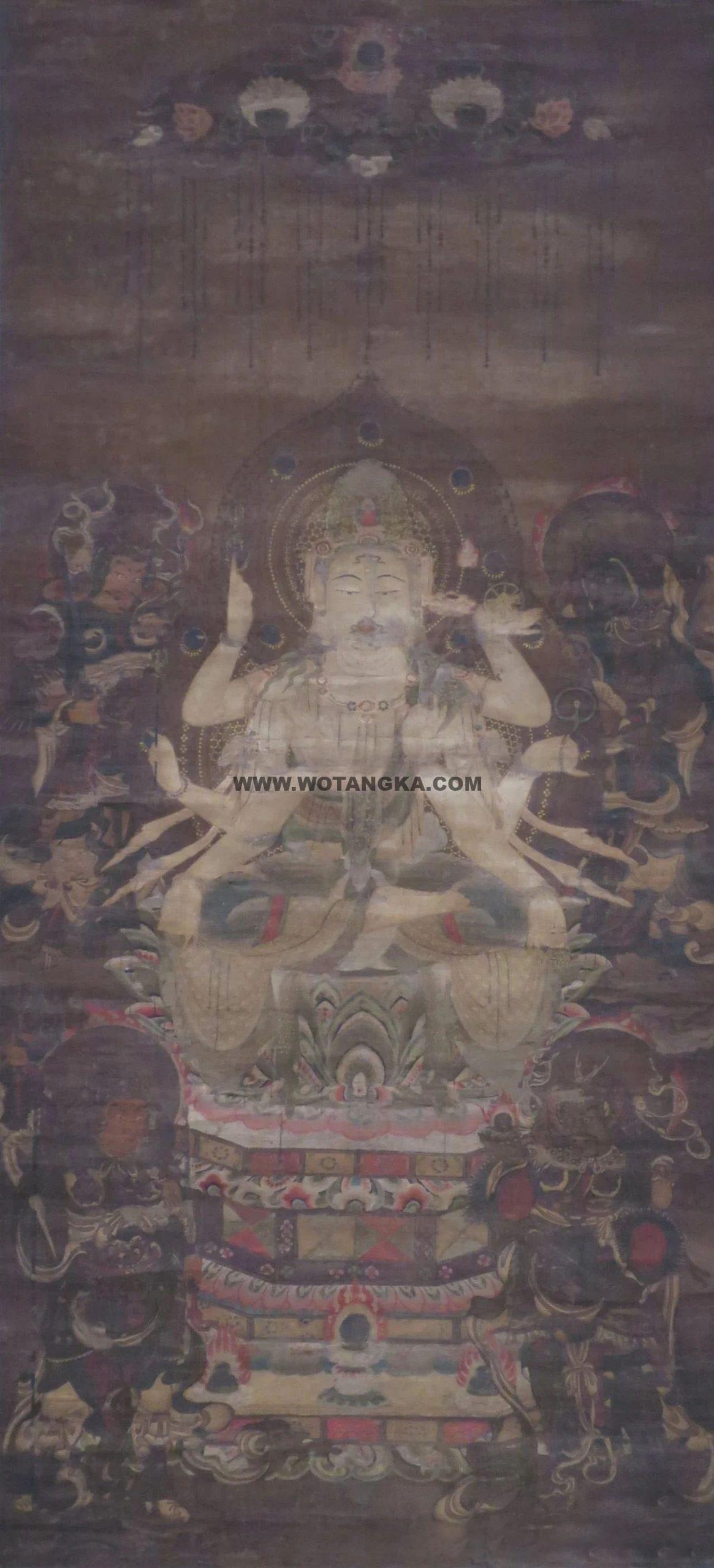 沃唐卡编号AC70465：准提菩萨