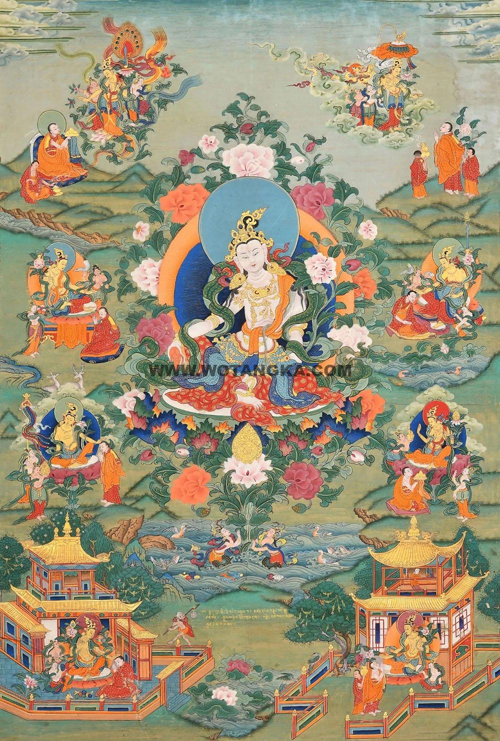 沃唐卡编号AC71328：观音菩萨