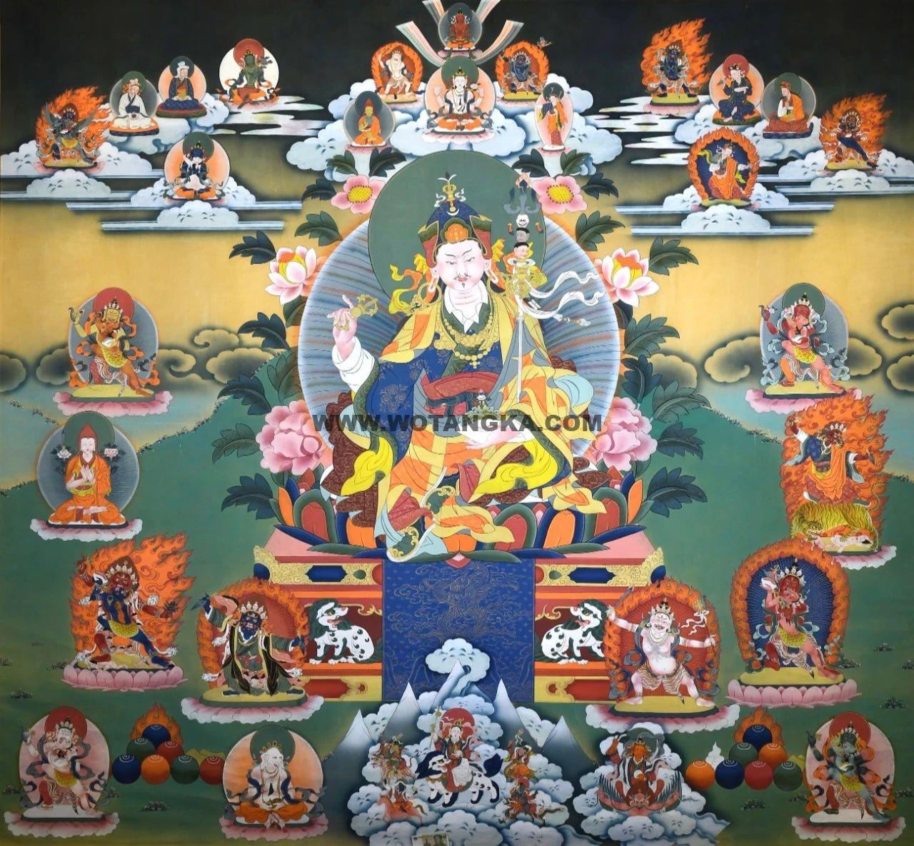 沃唐卡编号AC74416：莲花生大士