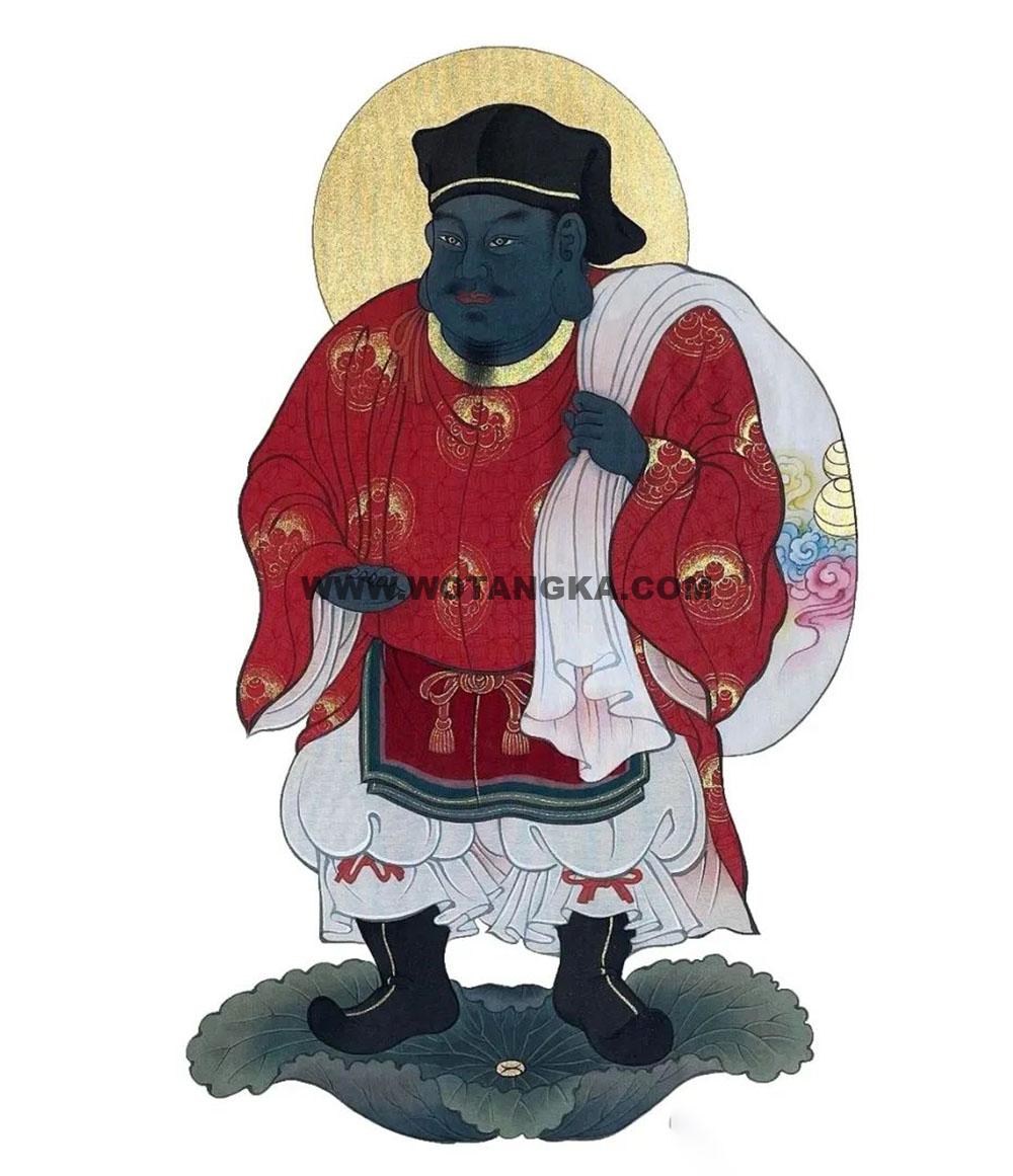 沃唐卡编号AC78602:大黑天财神