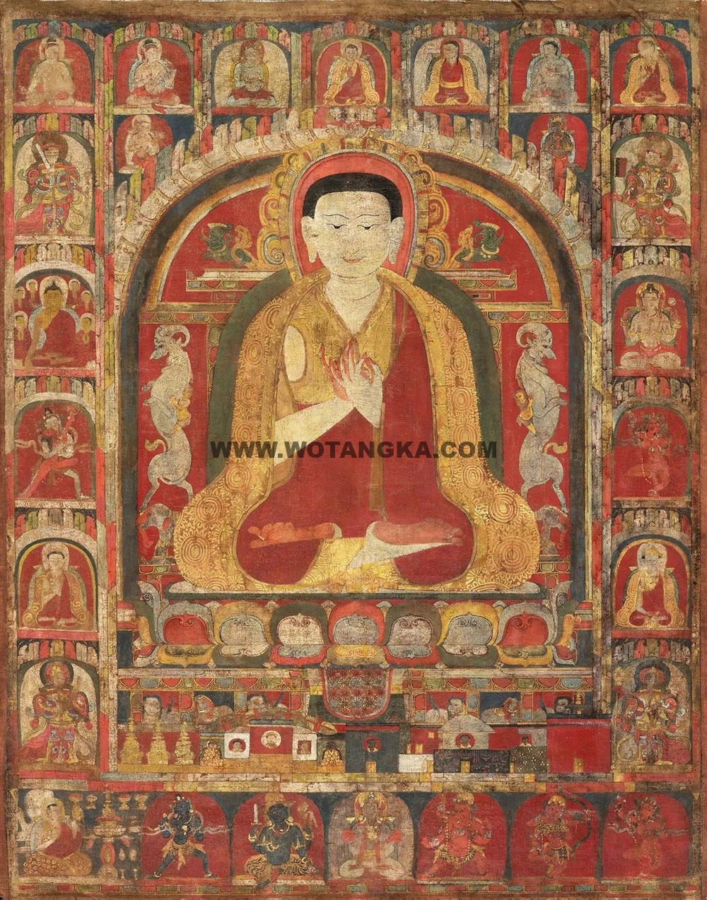 沃唐卡编号AC79268：达垄寺堪布札希贝