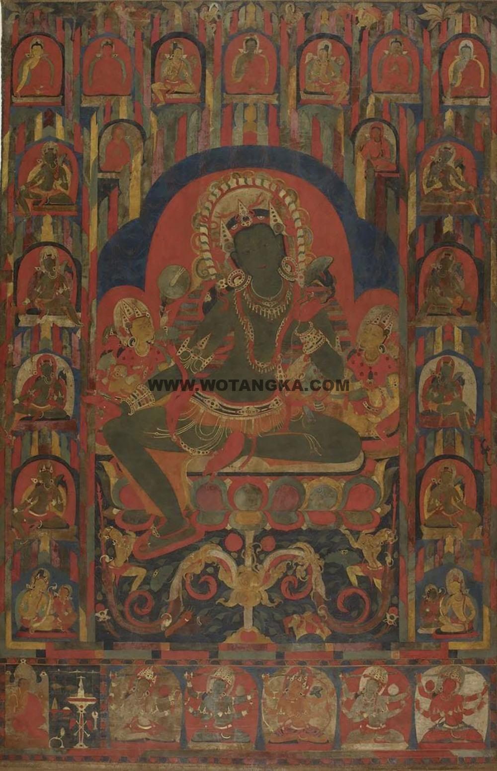 沃唐卡编号AC81263:绿度母