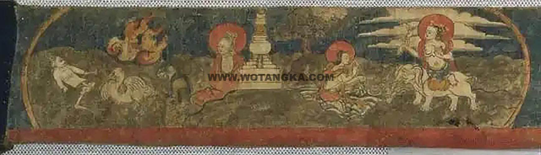 沃唐卡编号AC81930:八大寒林·东方暴虐寒林