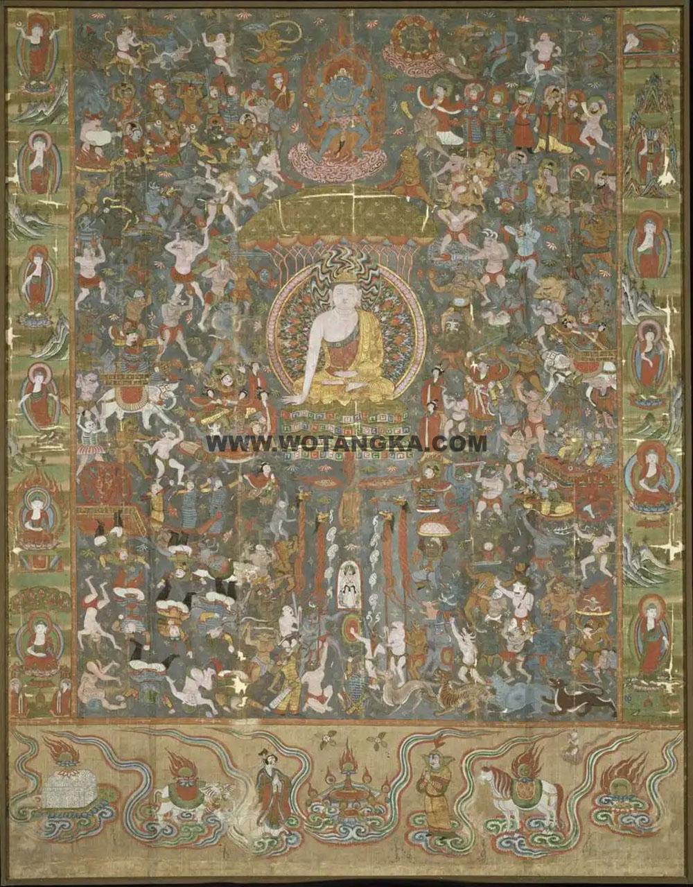 沃唐卡编号AC82465：释迦牟尼佛