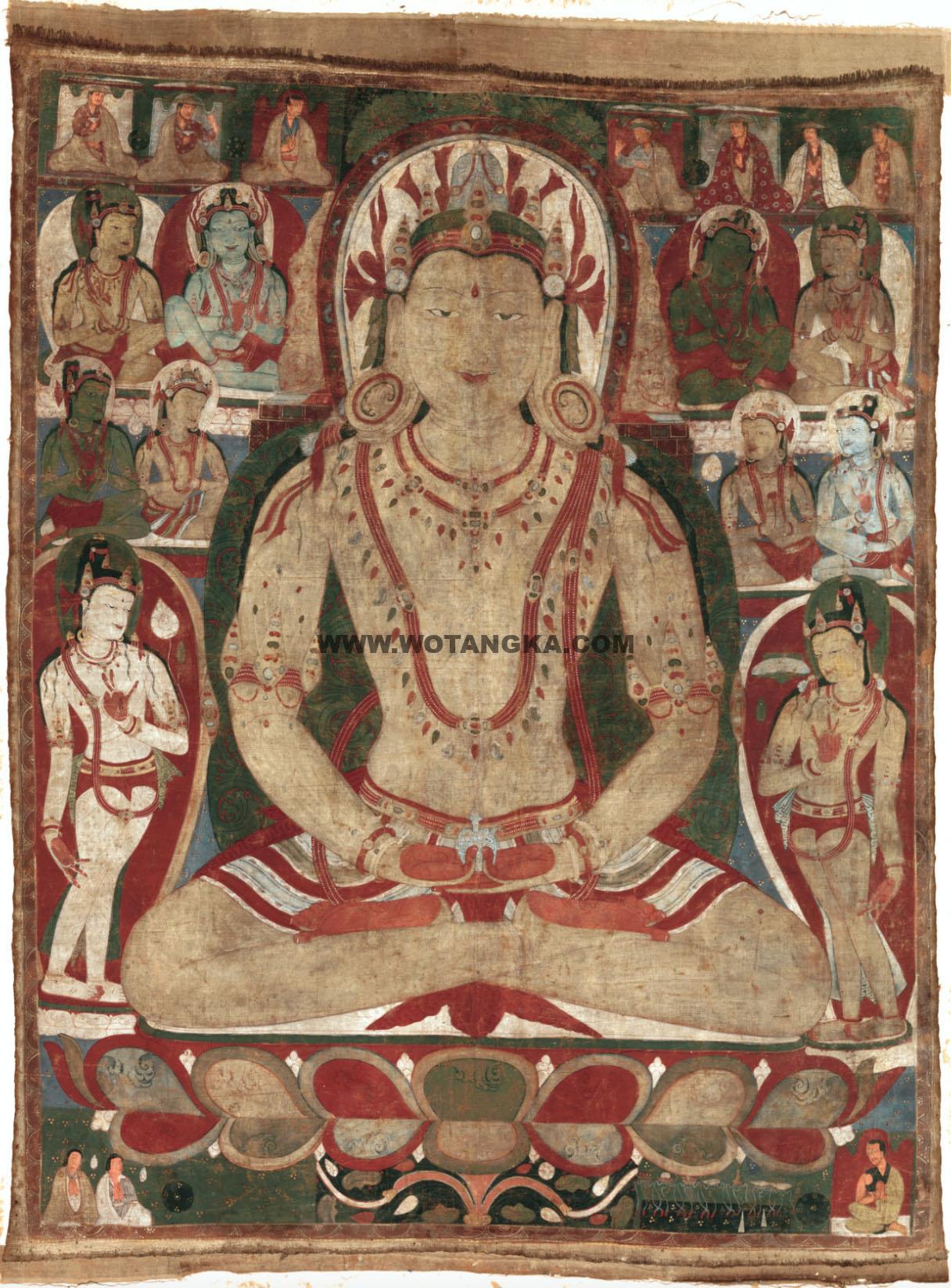 沃唐卡编号AC84136：阿弥陀佛