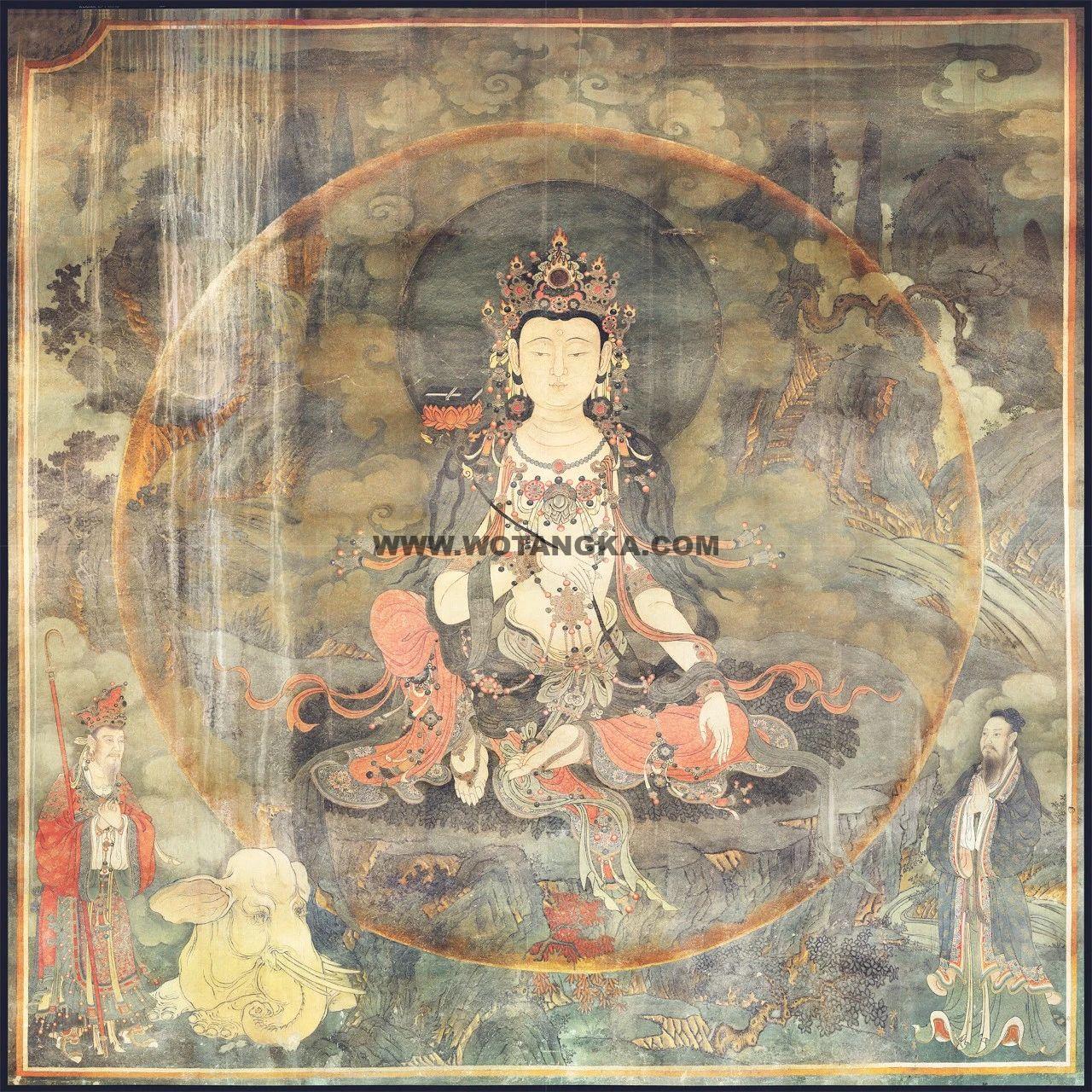 沃唐卡编号AC84172：普贤菩萨