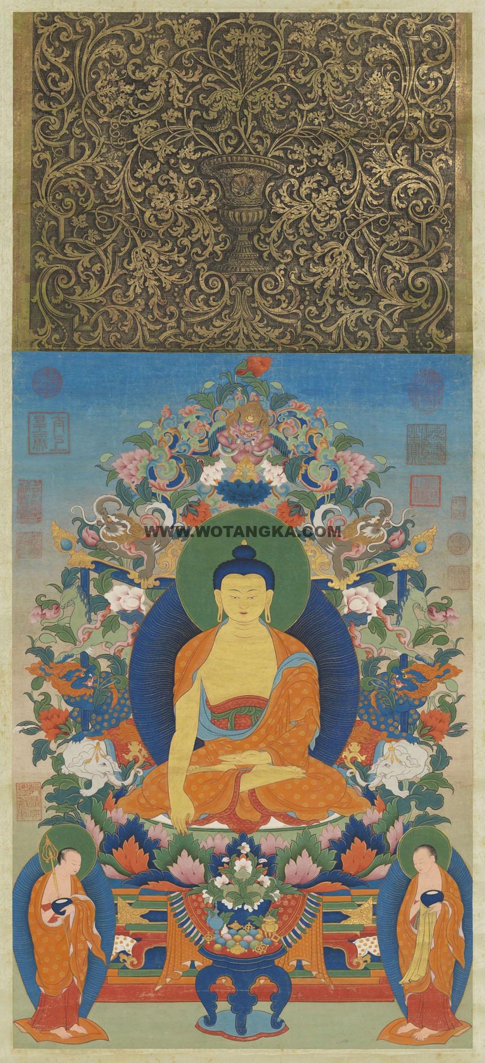 沃唐卡编号AC87224：释迦牟尼佛