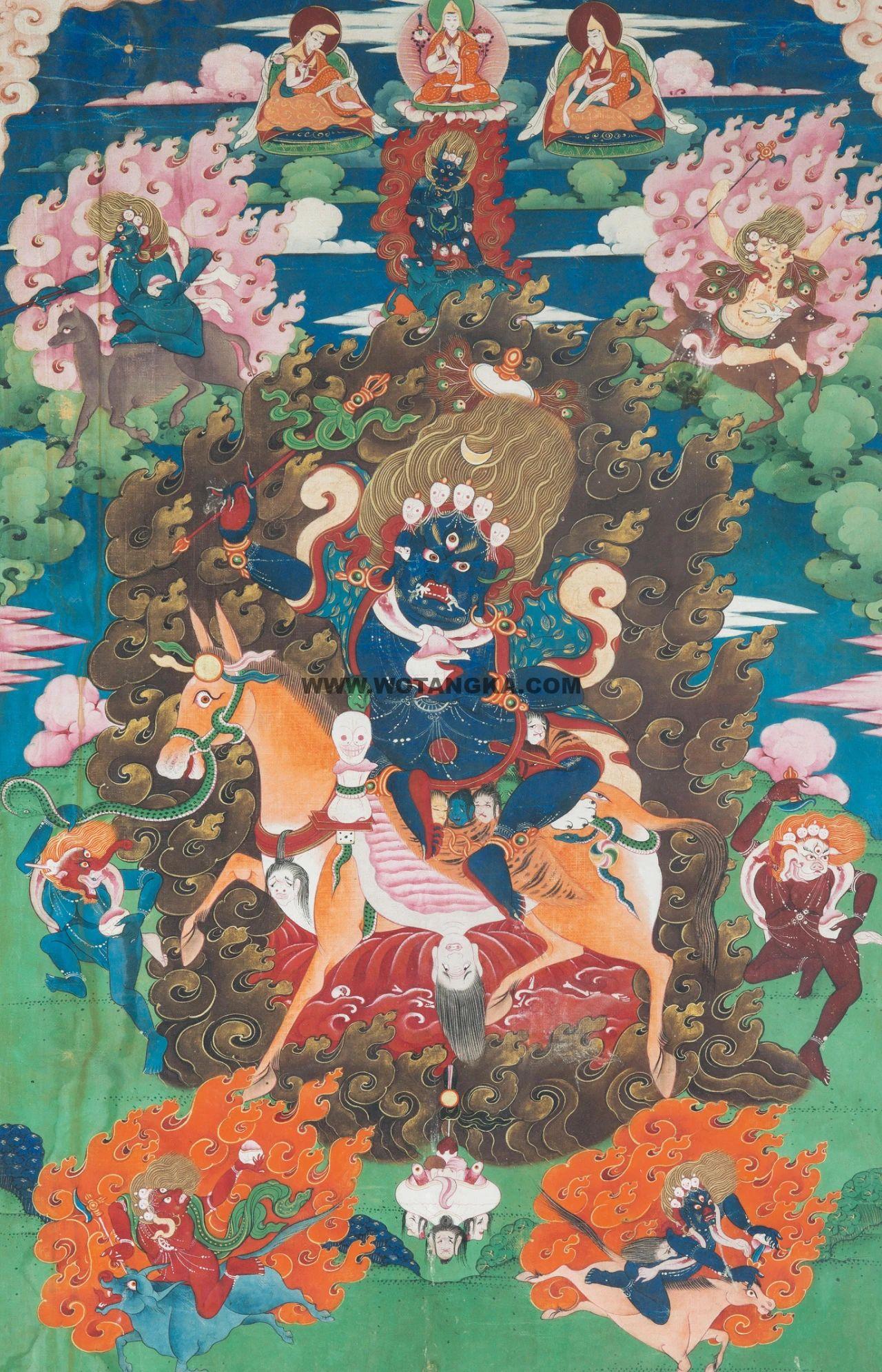 沃唐卡编号AC87312：吉祥天母