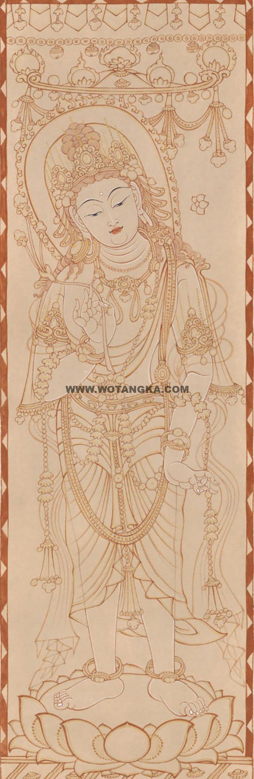 沃唐卡编号AC87315：普贤菩萨