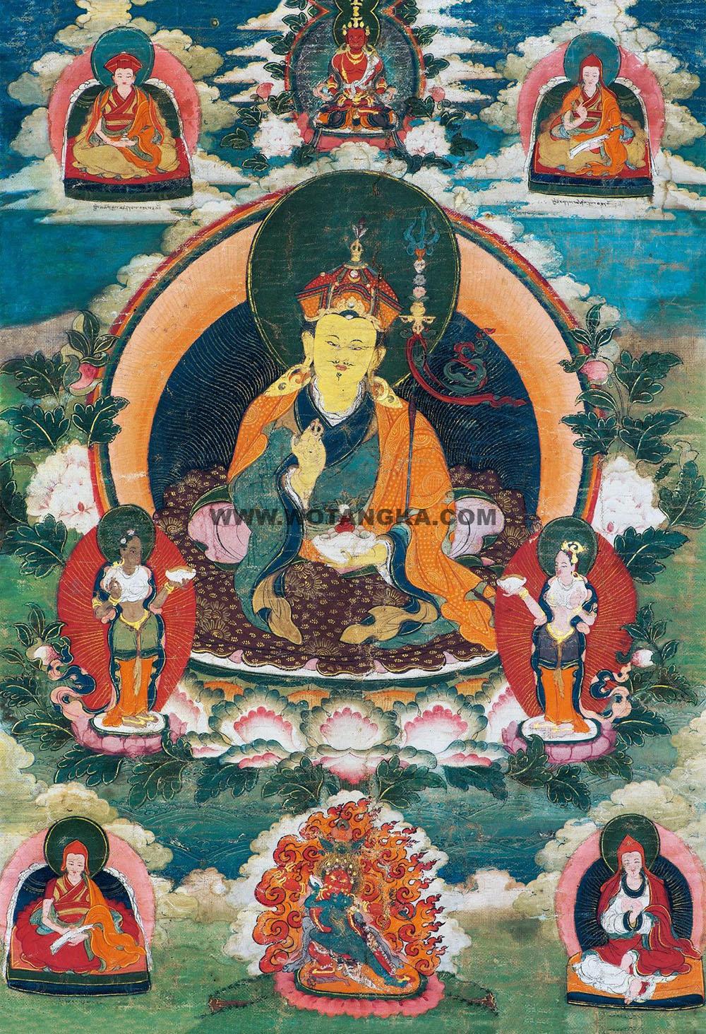 沃唐卡编号AC89714：莲花生大士
