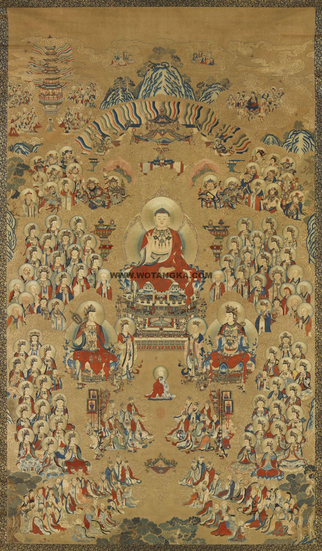 沃唐卡编号AC91732：长生佛会
