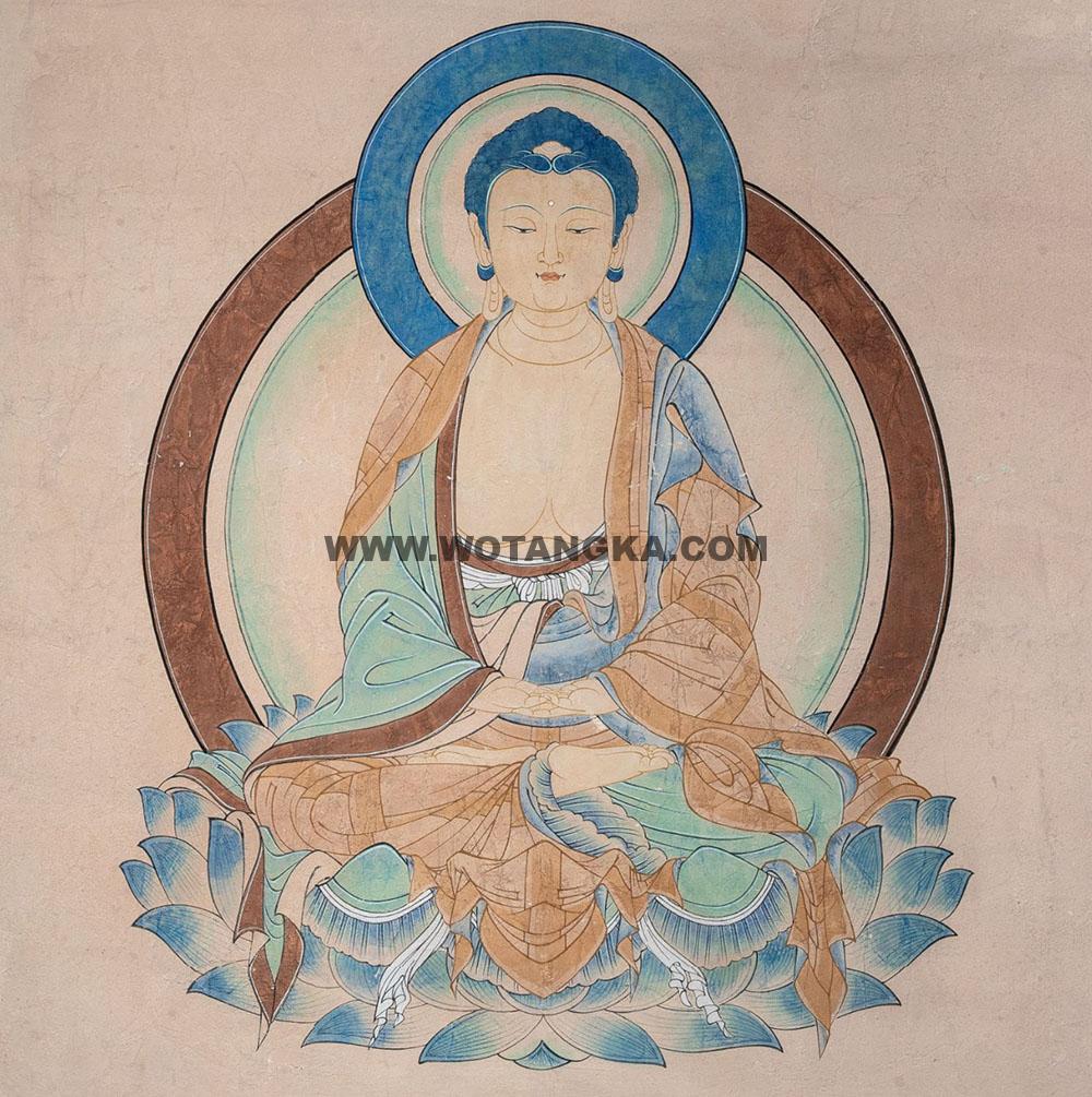 沃唐卡编号AC91736：阿弥陀佛