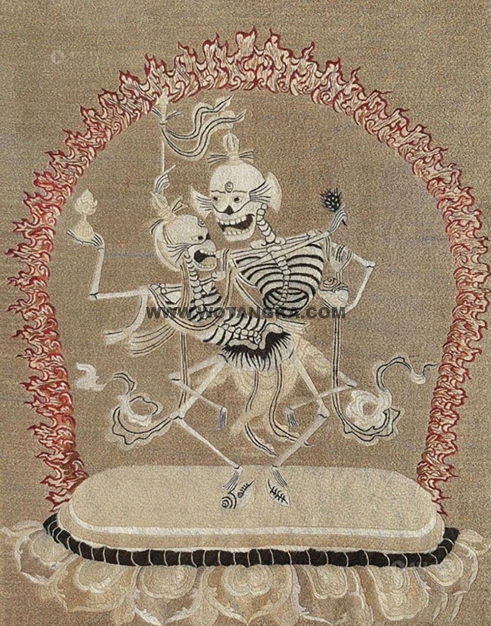 沃唐卡编号AC92816：尸陀林主