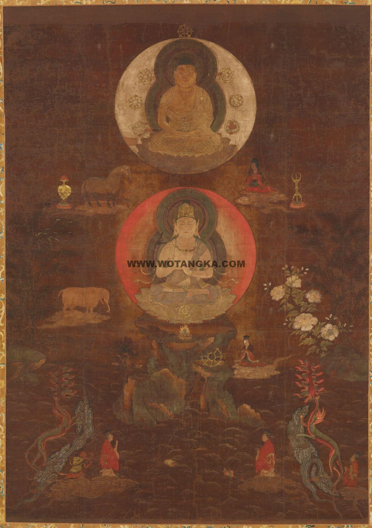 沃唐卡编号AC94121：大佛顶曼荼罗