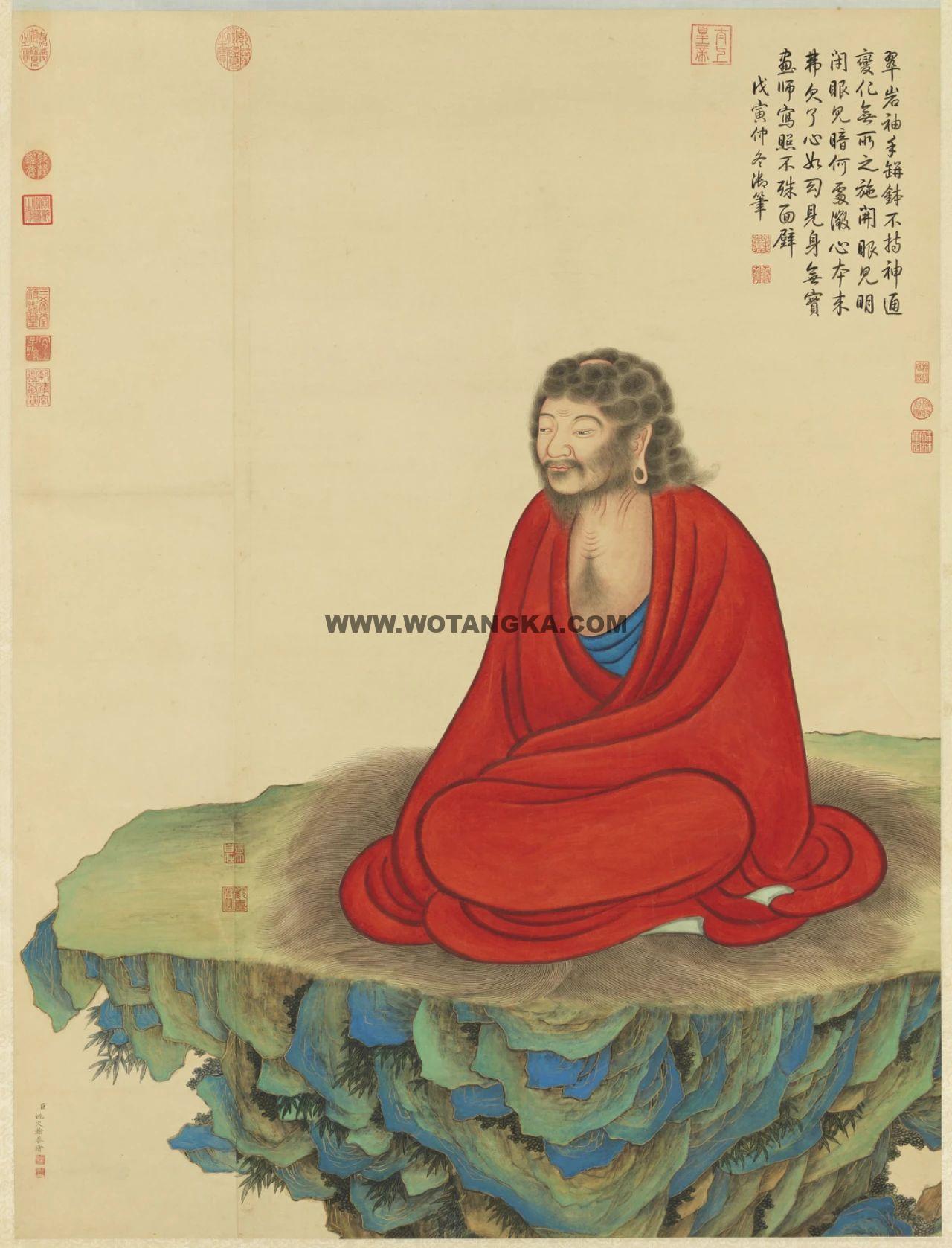 沃唐卡编号AC94128：达摩像