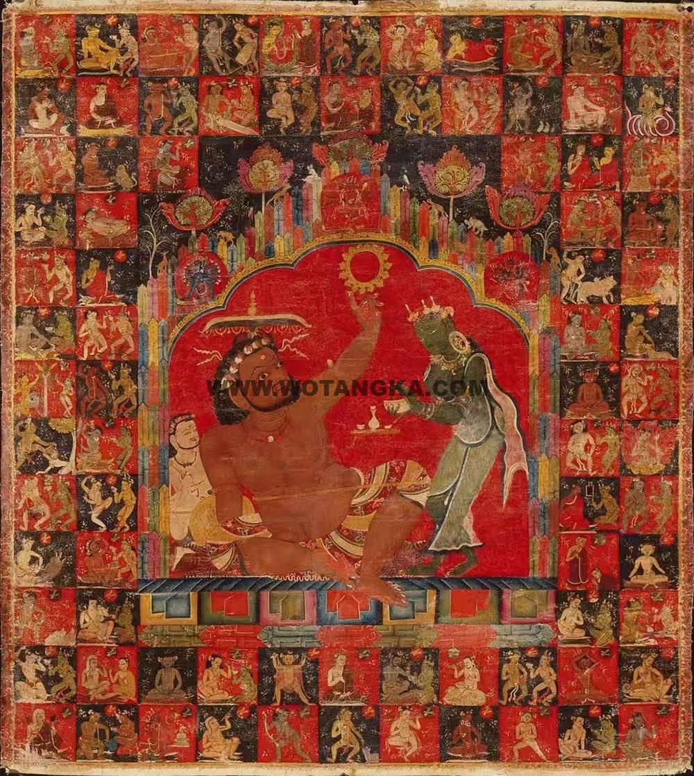 沃唐卡编号AC98425：毗卢巴尊者